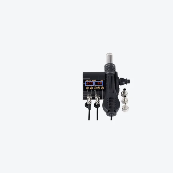 H3ec72561e4fb4906b7cb00f021105cc2U-2 Estación de Soldadura 2 en 1 Modelo 8898 | Diseño Ultra Compacto y Potencia Profesional