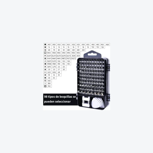 S23e3e453bb9a4c79a58881d050324f4eY Kit de Destornilladores de Precisión 115 en 1 RUIBO | Set Masivo Magnético para Electrónica