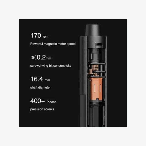 S3a1048366ad44ff6a8c12fec16a2aa39O Destornillador Eléctrico de Precisión NEW MIJIA | Control de Torque Inteligente y 24 Puntas S2