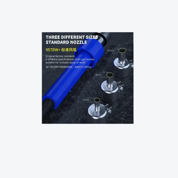 Estación de Aire Caliente MECHANIC 957DW | Potencia de Turbina y Estabilidad Térmica Pro