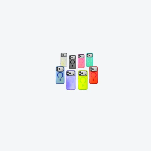 Funda con textura Soft para iPhone compatible con Magsafe